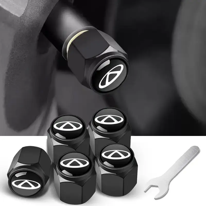 Anti-Theft Metal Tire Valve Caps for Car Use - Image 98