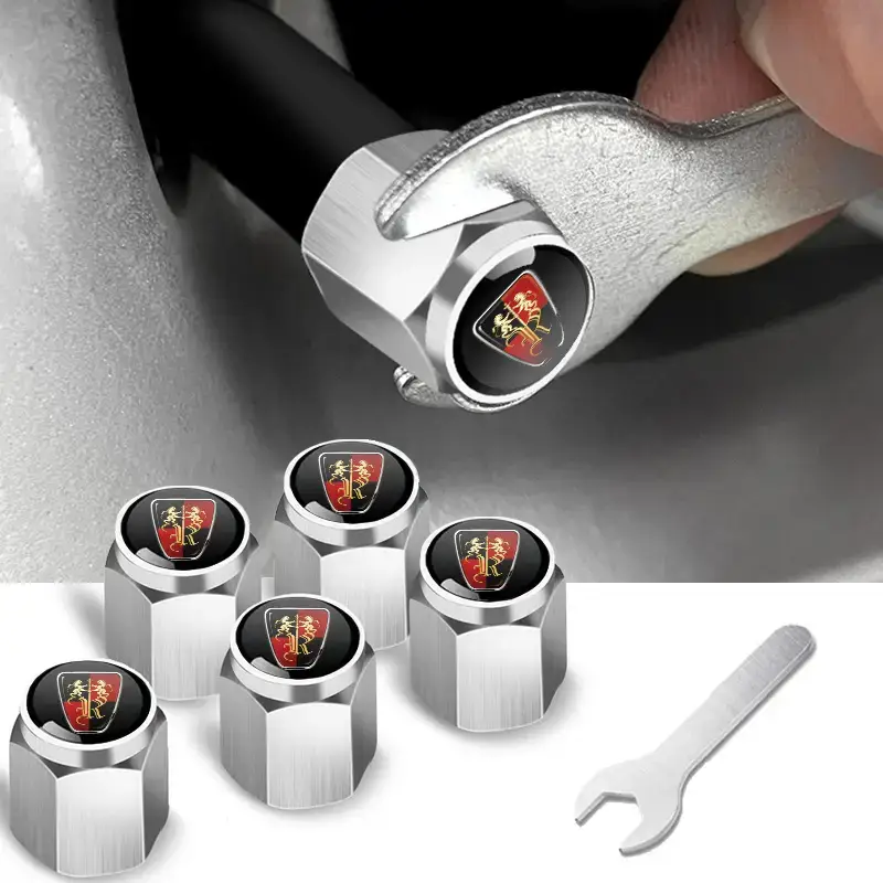 Anti-Theft Metal Tire Valve Caps for Car Use - Image 105