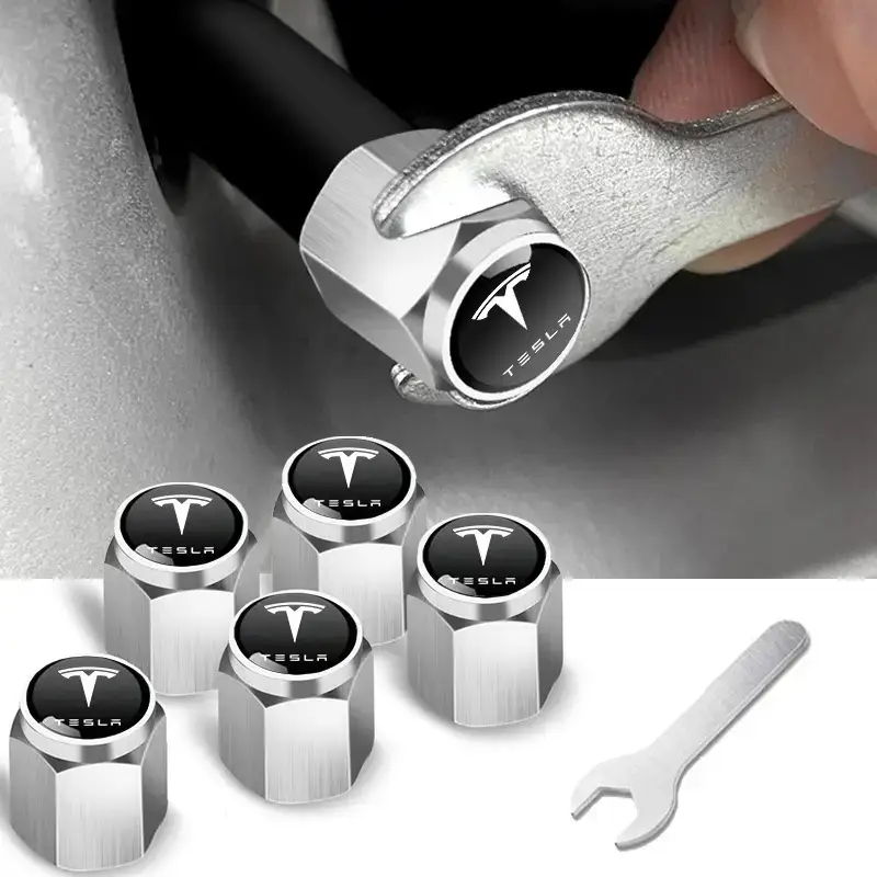 Anti-Theft Metal Tire Valve Caps for Car Use - Image 117