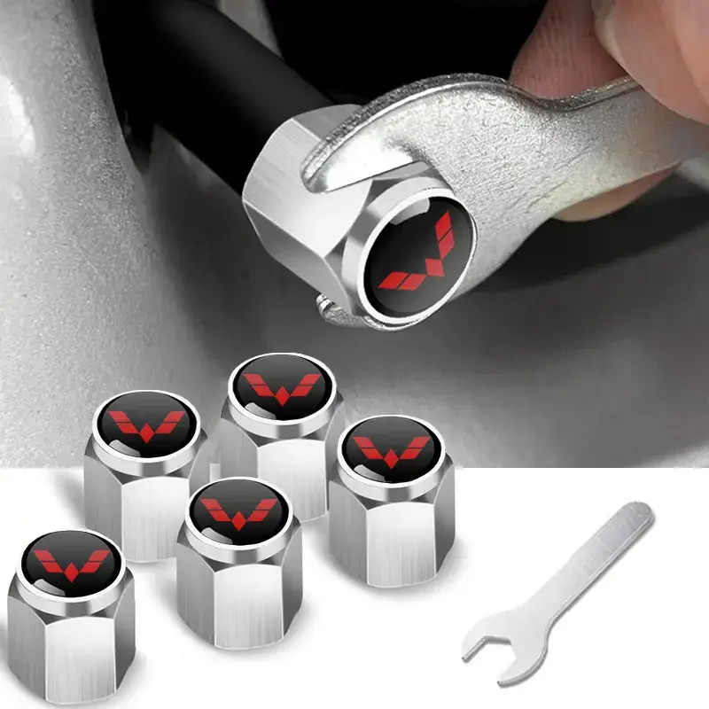 Anti-Theft Metal Tire Valve Caps for Car Use - Image 125