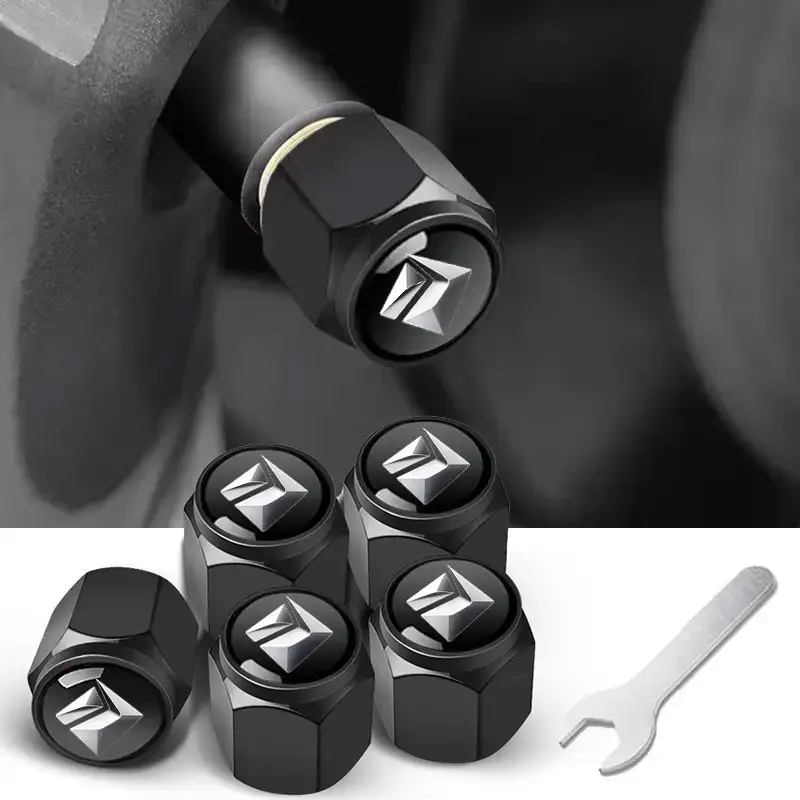 Anti-Theft Metal Tire Valve Caps for Car Use - Image 10