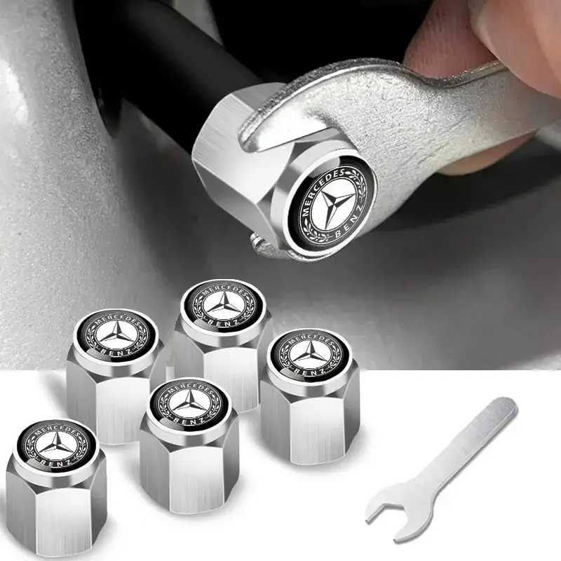 Anti-Theft Metal Tire Valve Caps for Car Use - Image 17