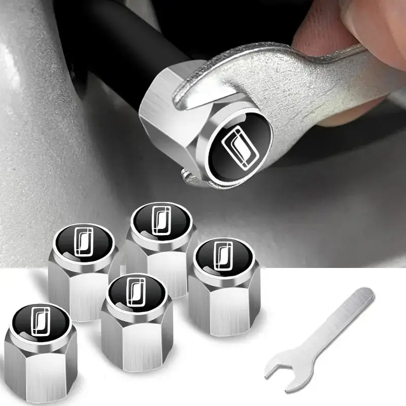 Anti-Theft Metal Tire Valve Caps for Car Use - Image 19