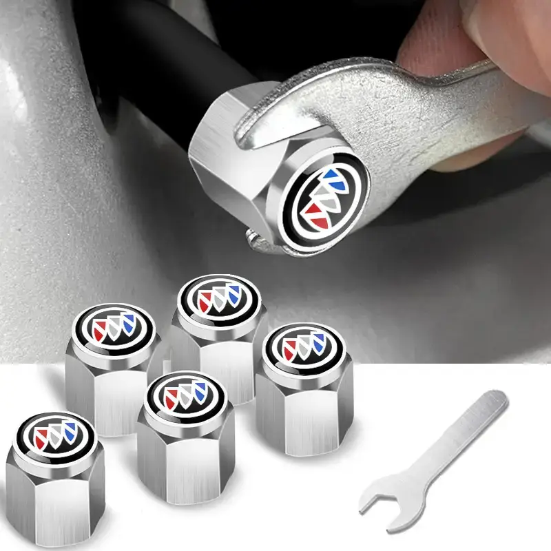 Anti-Theft Metal Tire Valve Caps for Car Use - Image 27