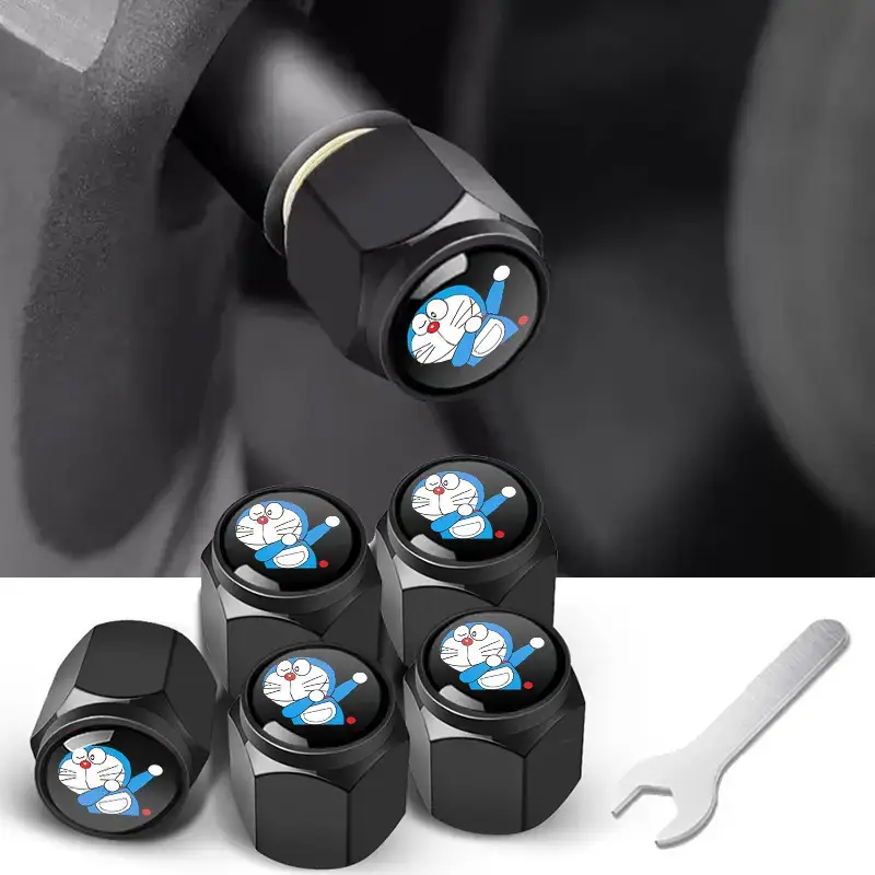 Anti-Theft Metal Tire Valve Caps for Car Use - Image 36
