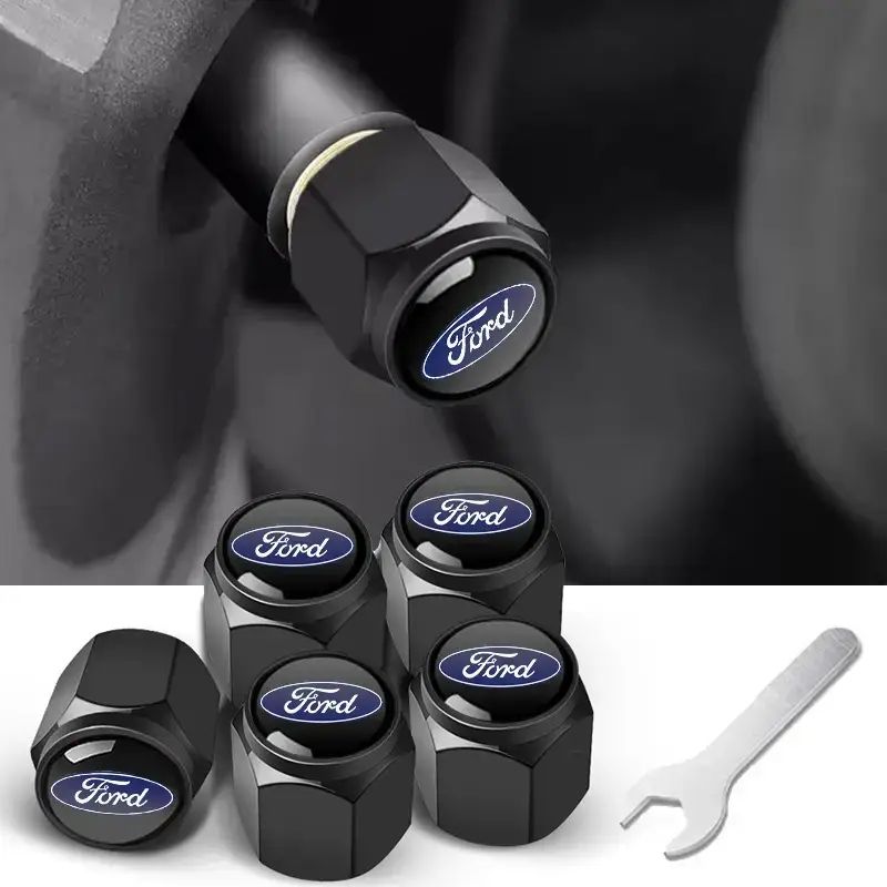 Anti-Theft Metal Tire Valve Caps for Car Use - Image 42