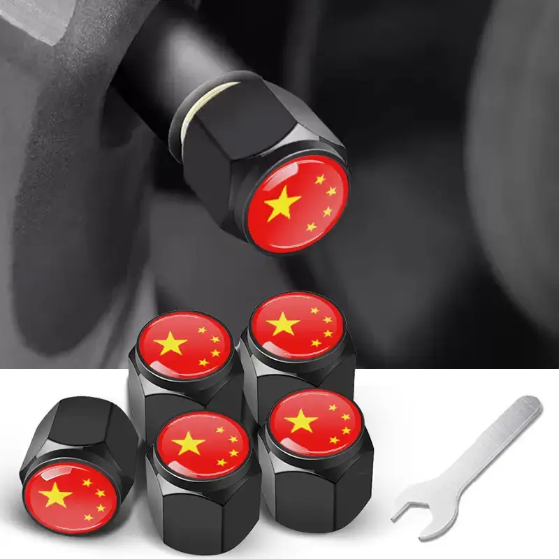 Anti-Theft Metal Tire Valve Caps for Car Use - Image 44