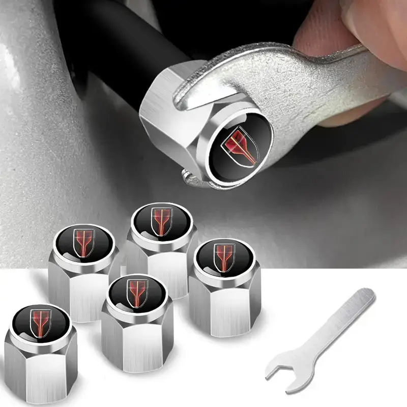 Anti-Theft Metal Tire Valve Caps for Car Use - Image 47