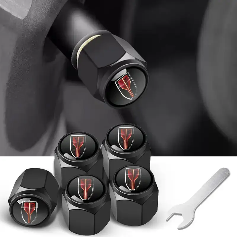 Anti-Theft Metal Tire Valve Caps for Car Use - Image 48