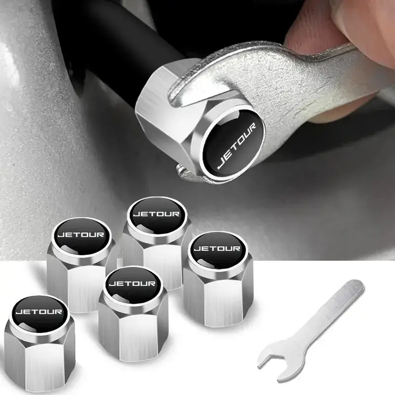 Anti-Theft Metal Tire Valve Caps for Car Use - Image 61