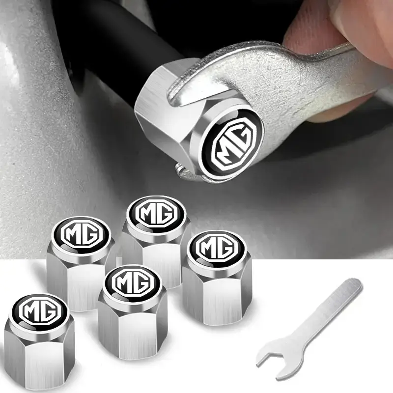 Anti-Theft Metal Tire Valve Caps for Car Use - Image 85