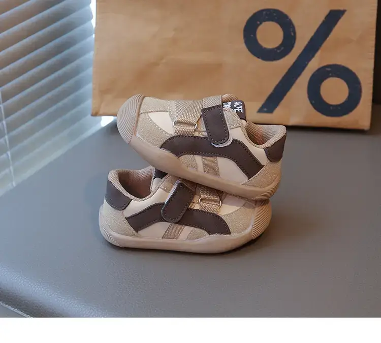 New Baby Toddler Shoes Non-Slip Soft Bottom Beige Brown — feature 11