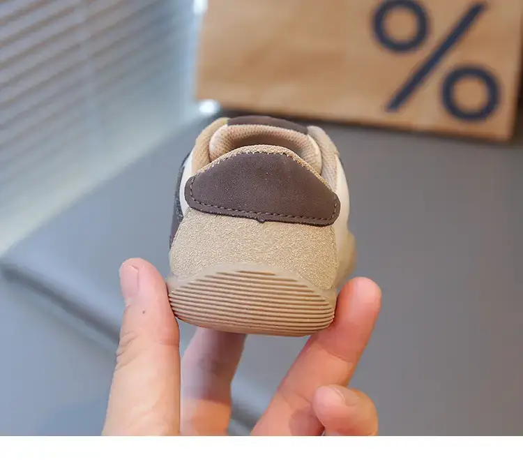 New Baby Toddler Shoes Non-Slip Soft Bottom Beige Brown — feature 22