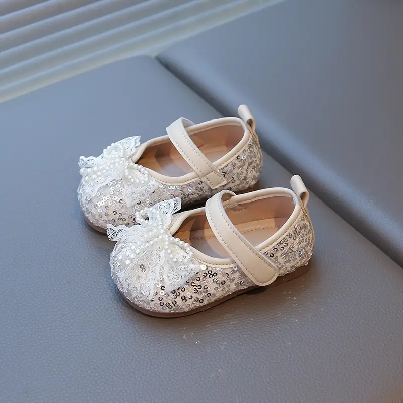 Baby Girl Princess Shoes 2025 New Spring & Fall Bow Soft Bottom Baby Toddler Shoes Non-Slip Little Girl Shoes - Image 6