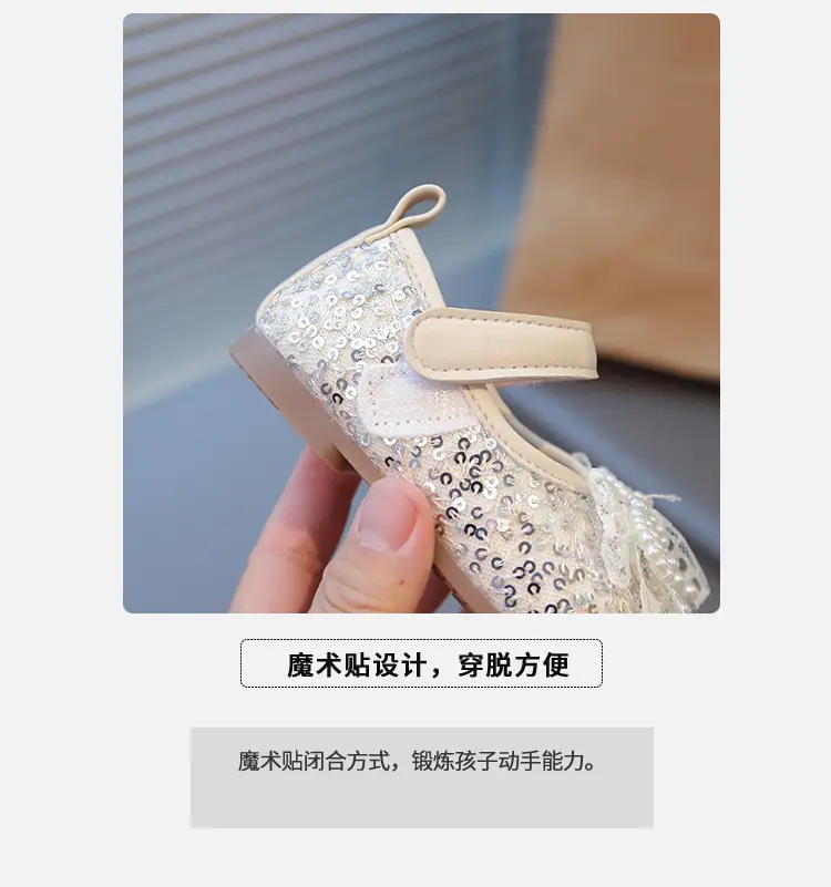 Baby Girl Princess Shoes 2025 New Spring & Fall Bow Soft Bottom Baby Toddler Shoes Non-Slip Little Girl Shoes — feature 4