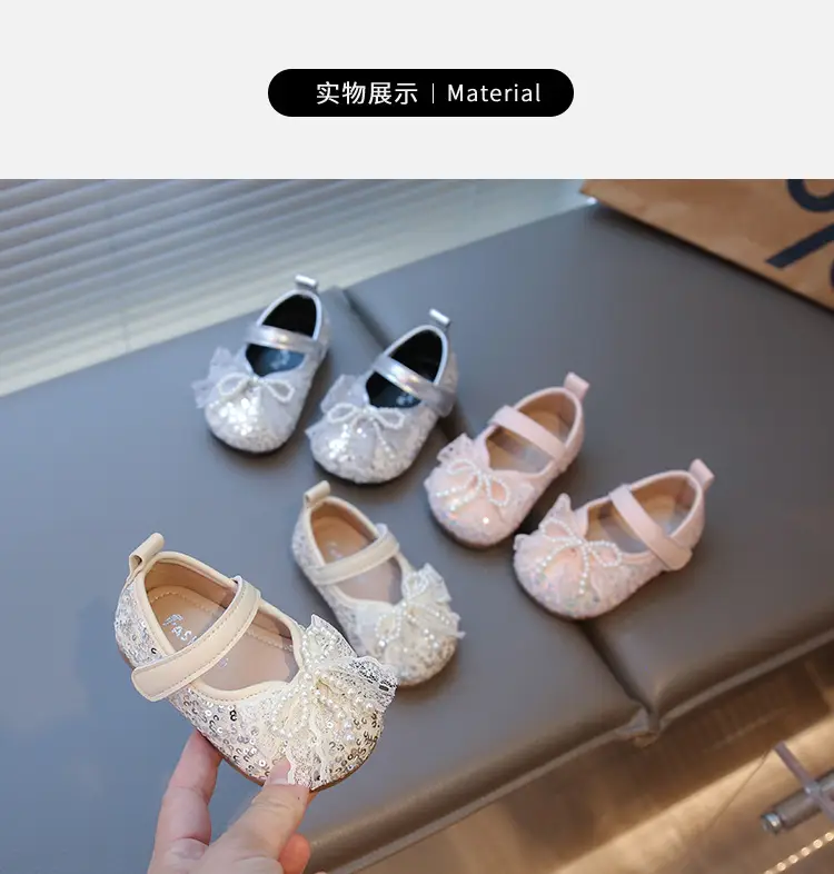 Baby Girl Princess Shoes 2025 New Spring & Fall Bow Soft Bottom Baby Toddler Shoes Non-Slip Little Girl Shoes — feature 6