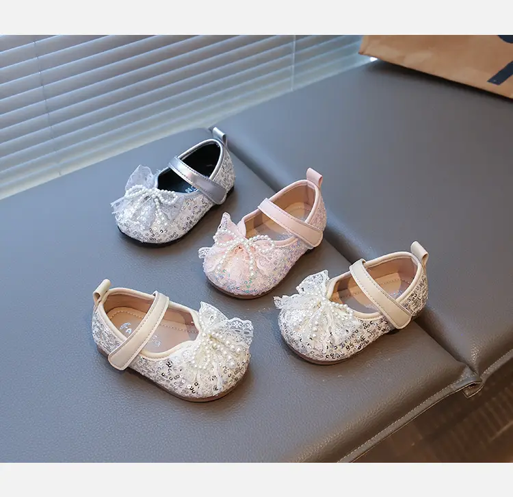 Baby Girl Princess Shoes 2025 New Spring & Fall Bow Soft Bottom Baby Toddler Shoes Non-Slip Little Girl Shoes — feature 7