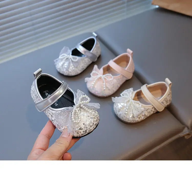 Baby Girl Princess Shoes 2025 New Spring & Fall Bow Soft Bottom Baby Toddler Shoes Non-Slip Little Girl Shoes — feature 9