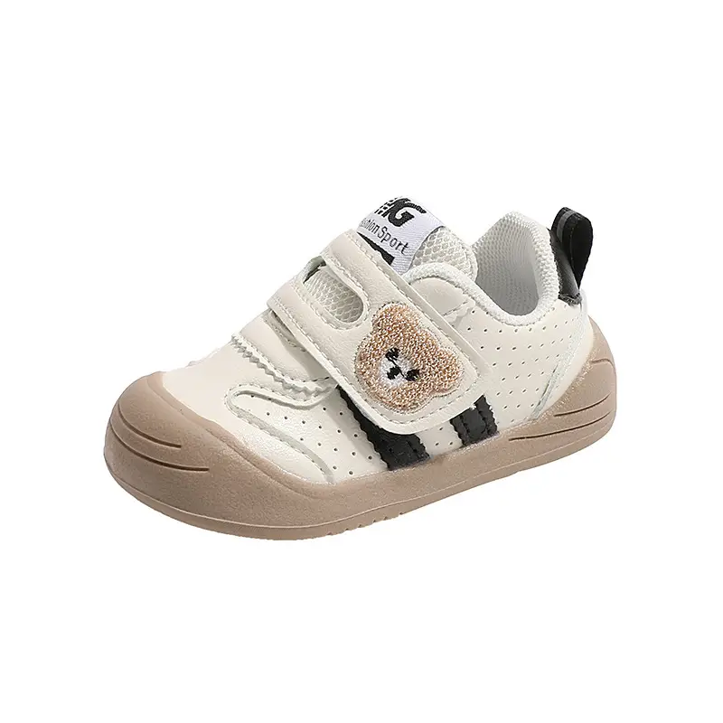 Baby Toddler Shoes 2025 Spring New Baby Shoes Baby Leather Shoes Autumn Children's Shoes Children's Bear Embroider - Image 8