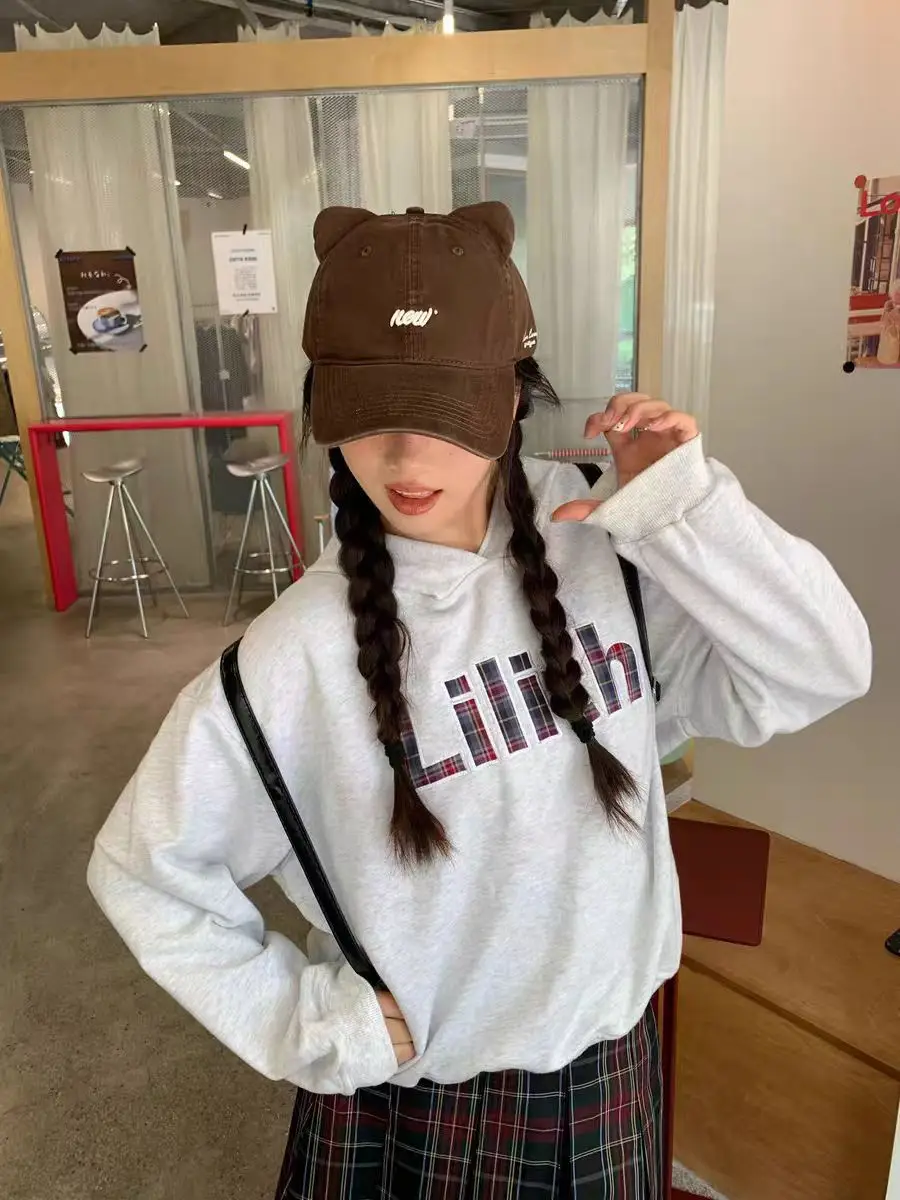 Korean Cat Ear Baseball Cap with Cute Bear Ears — feature 16