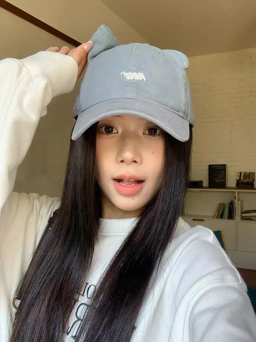 Korean Cat Ear Baseball Cap with Cute Bear Ears — feature 17