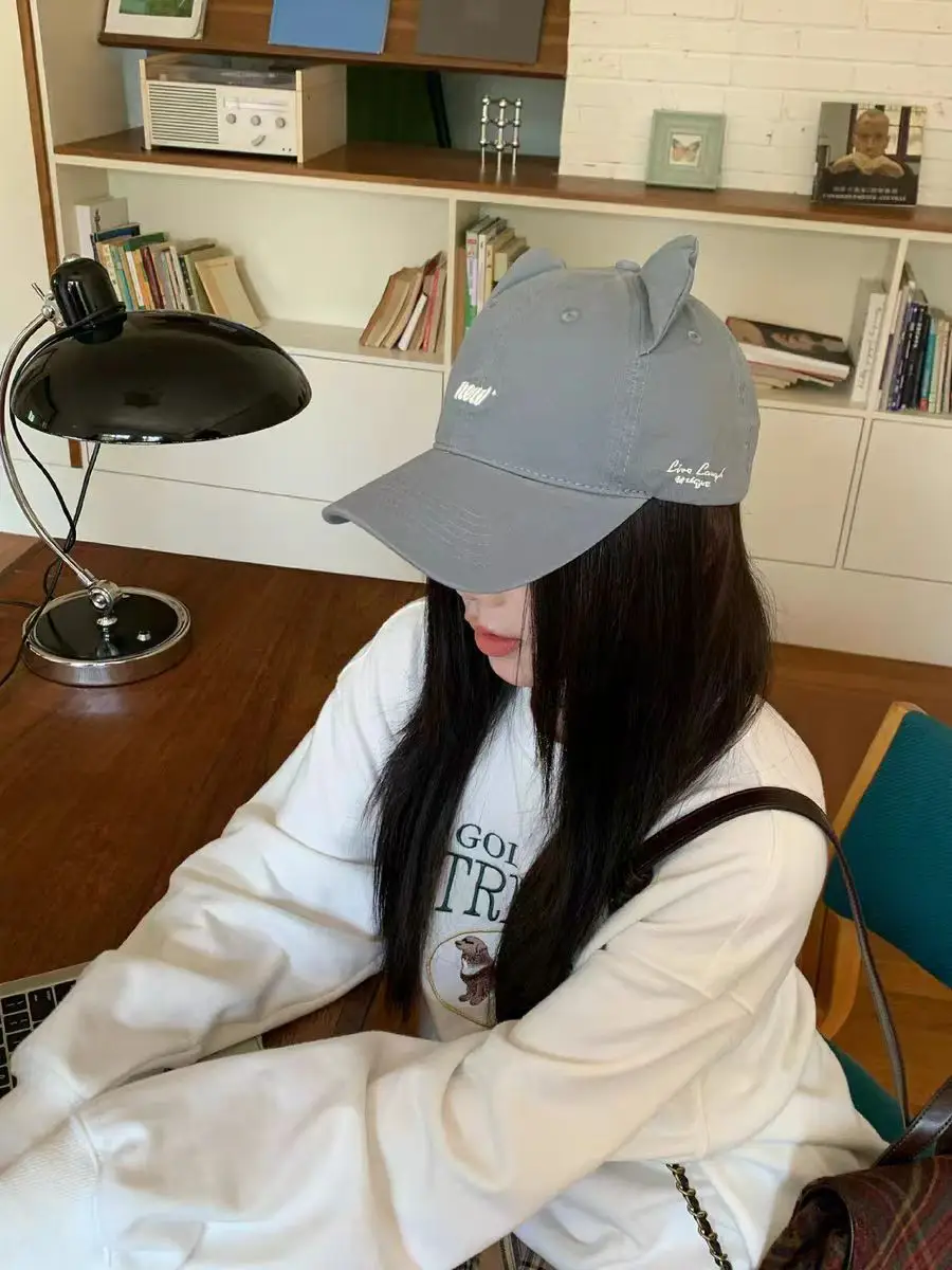 Korean Cat Ear Baseball Cap with Cute Bear Ears — feature 19