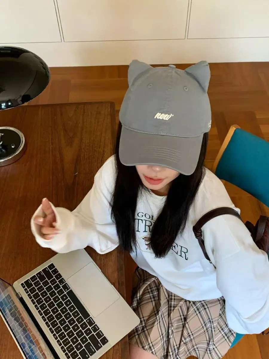 Korean Cat Ear Baseball Cap with Cute Bear Ears — feature 20