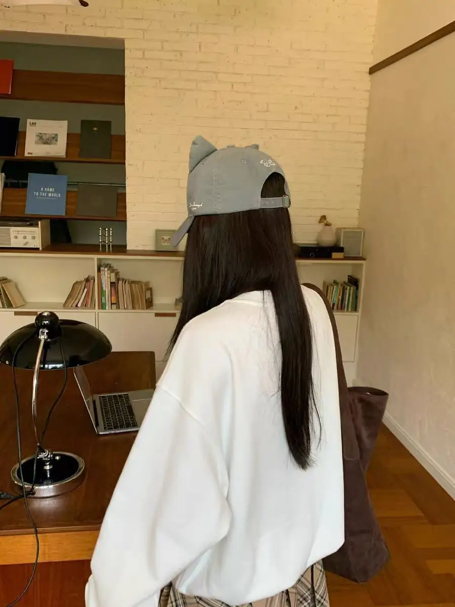 Korean Cat Ear Baseball Cap with Cute Bear Ears — feature 22