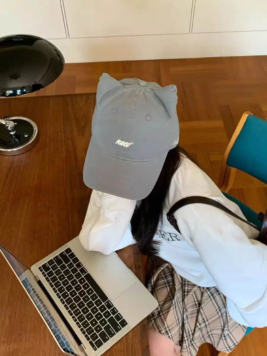 Korean Cat Ear Baseball Cap with Cute Bear Ears — feature 24