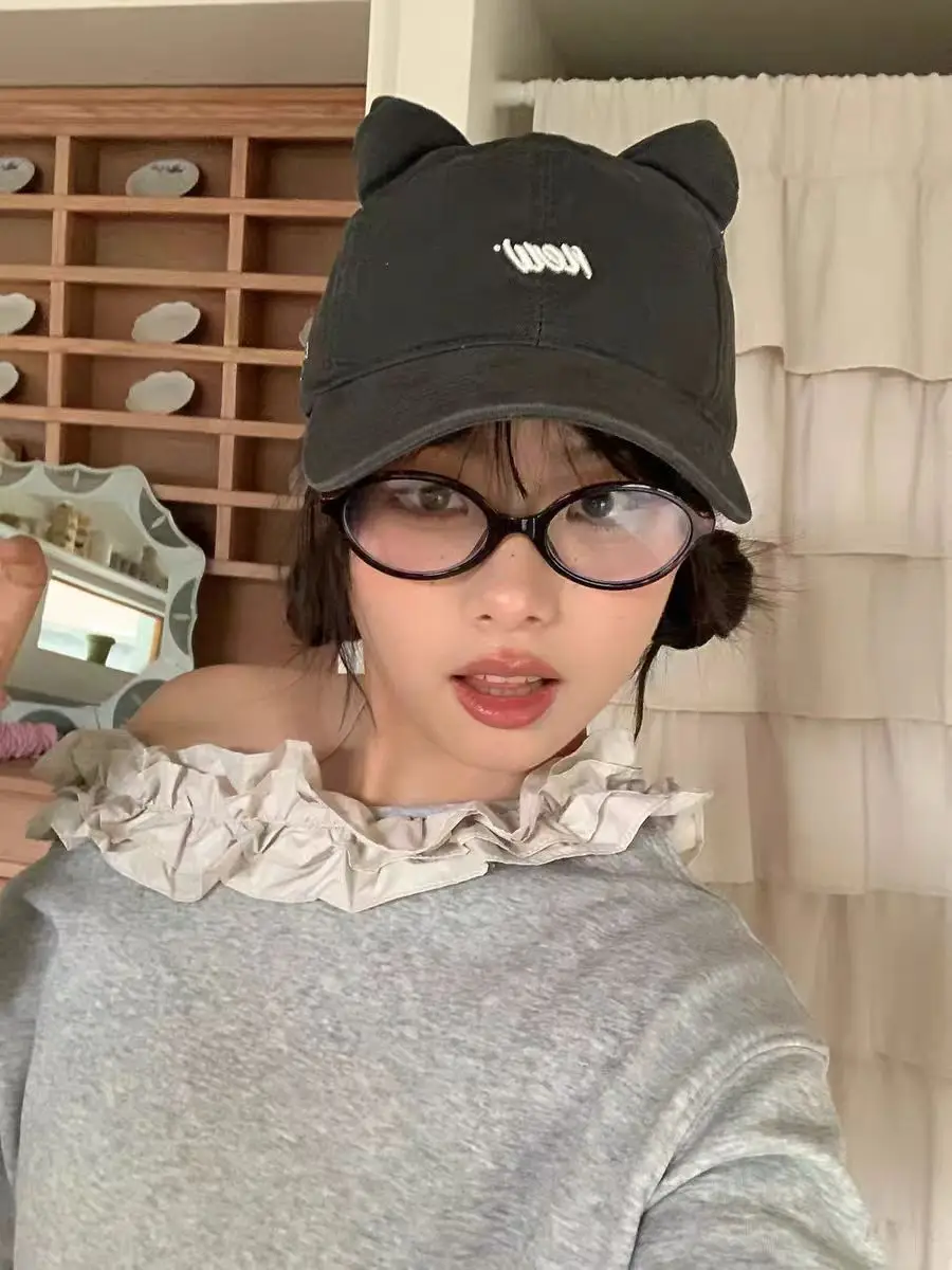 Korean Cat Ear Baseball Cap with Cute Bear Ears — feature 6