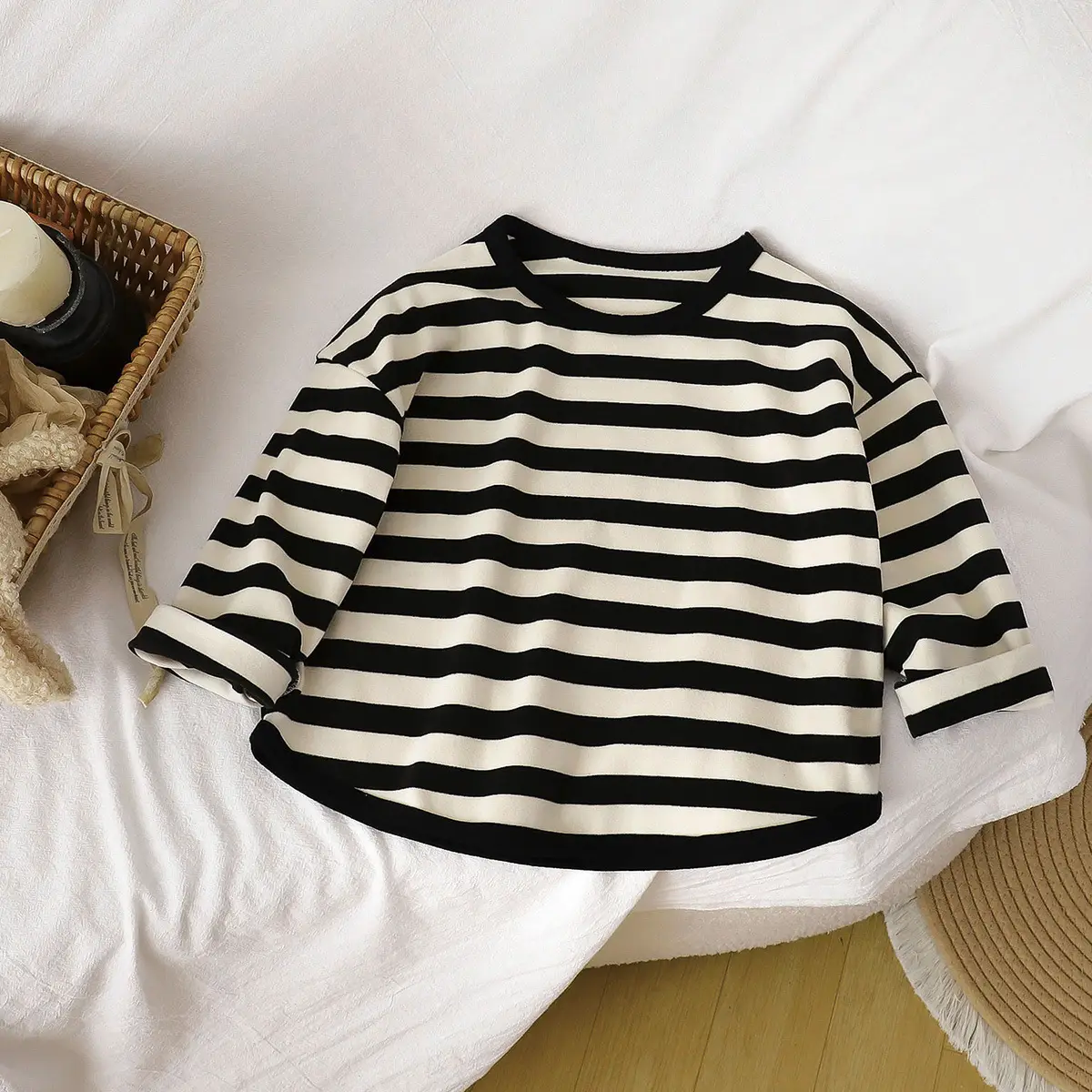 Retro Striped Long Sleeve T-Shirt for Boys Girls 2025 β feature 11