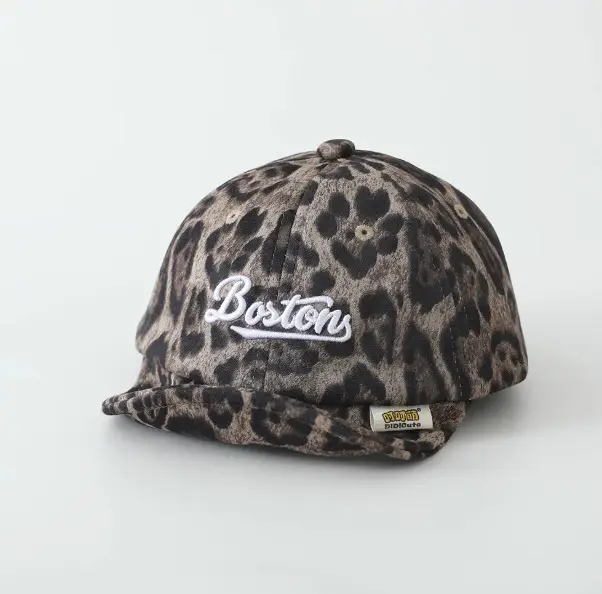 Boston Leopard Print Baseball Cap for Boys Girls - Image 2