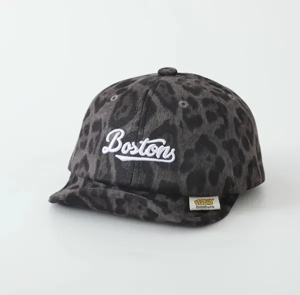 Boston Leopard Print Baseball Cap for Boys Girls - Image 3