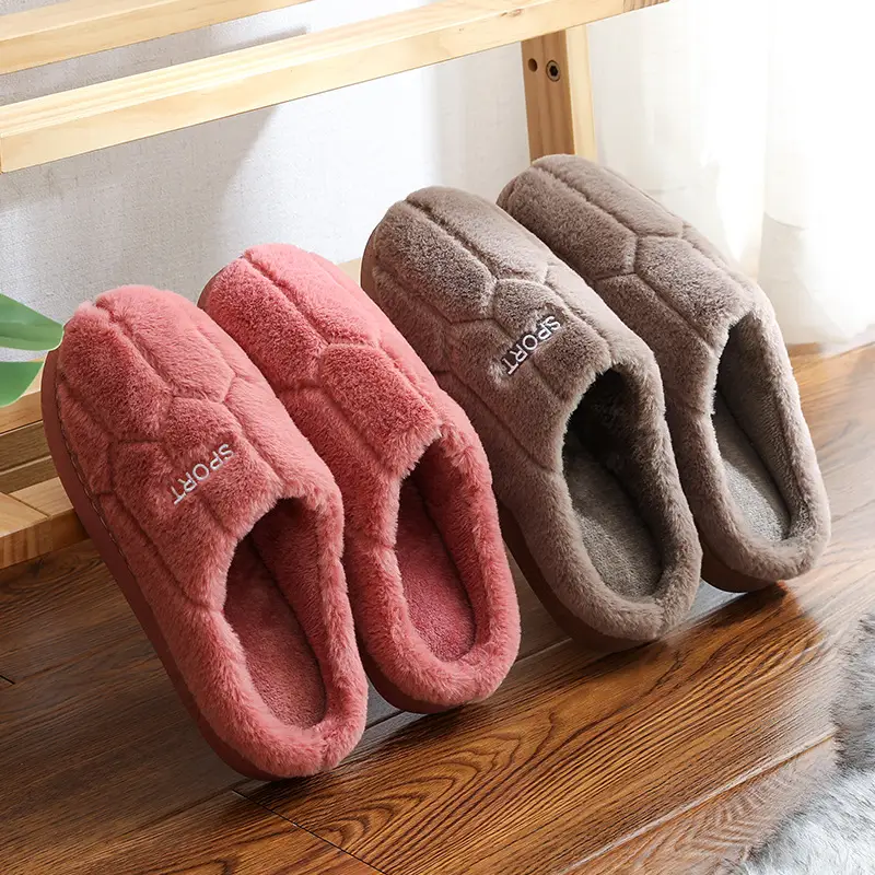 Women Cotton Slippers Warm Indoor Winter