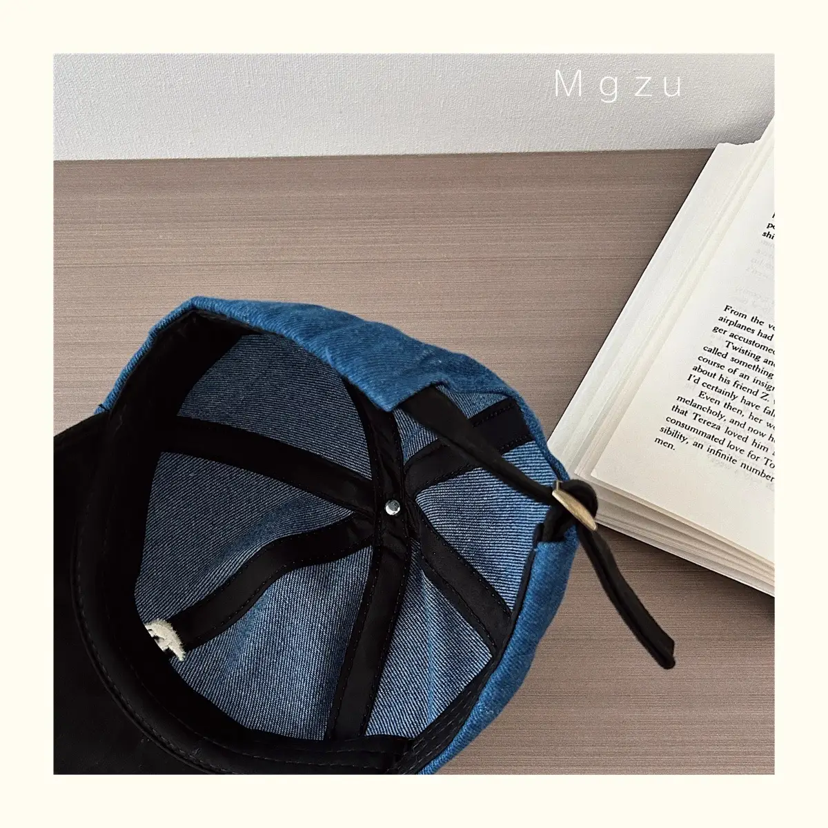 Baby Cap Blue Brown Embroidered Bear Spring Autumn Kids — feature 8