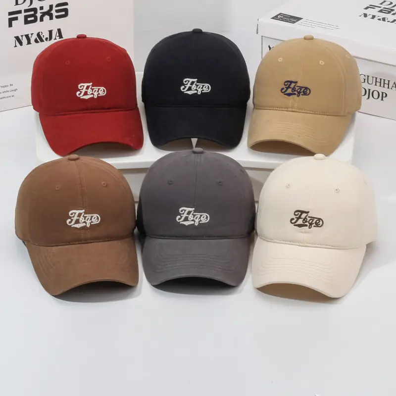 Men's Brown Embroidered Baseball Cap with Curved Brim - Image 10