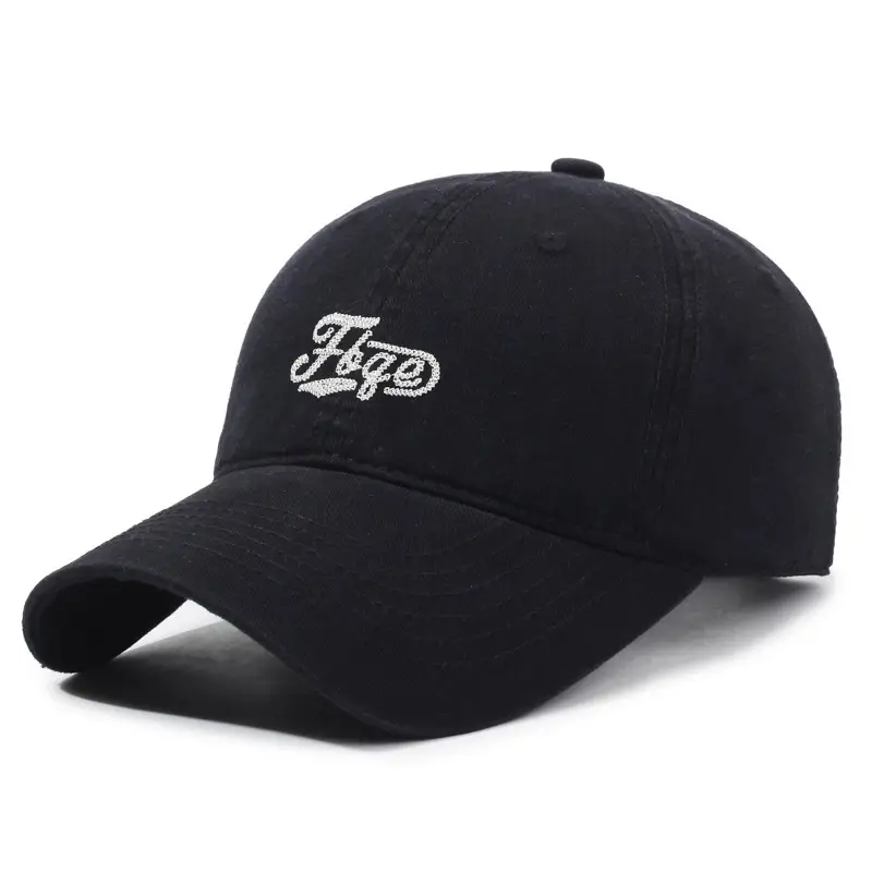 Men's Brown Embroidered Baseball Cap with Curved Brim - Image 2