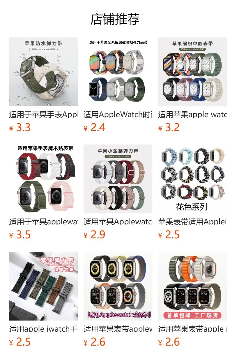 Suitable for Apple Watch Nylon Elastic Strap with Fashionable Parachute Buckle, Versatile and Practical — feature 1