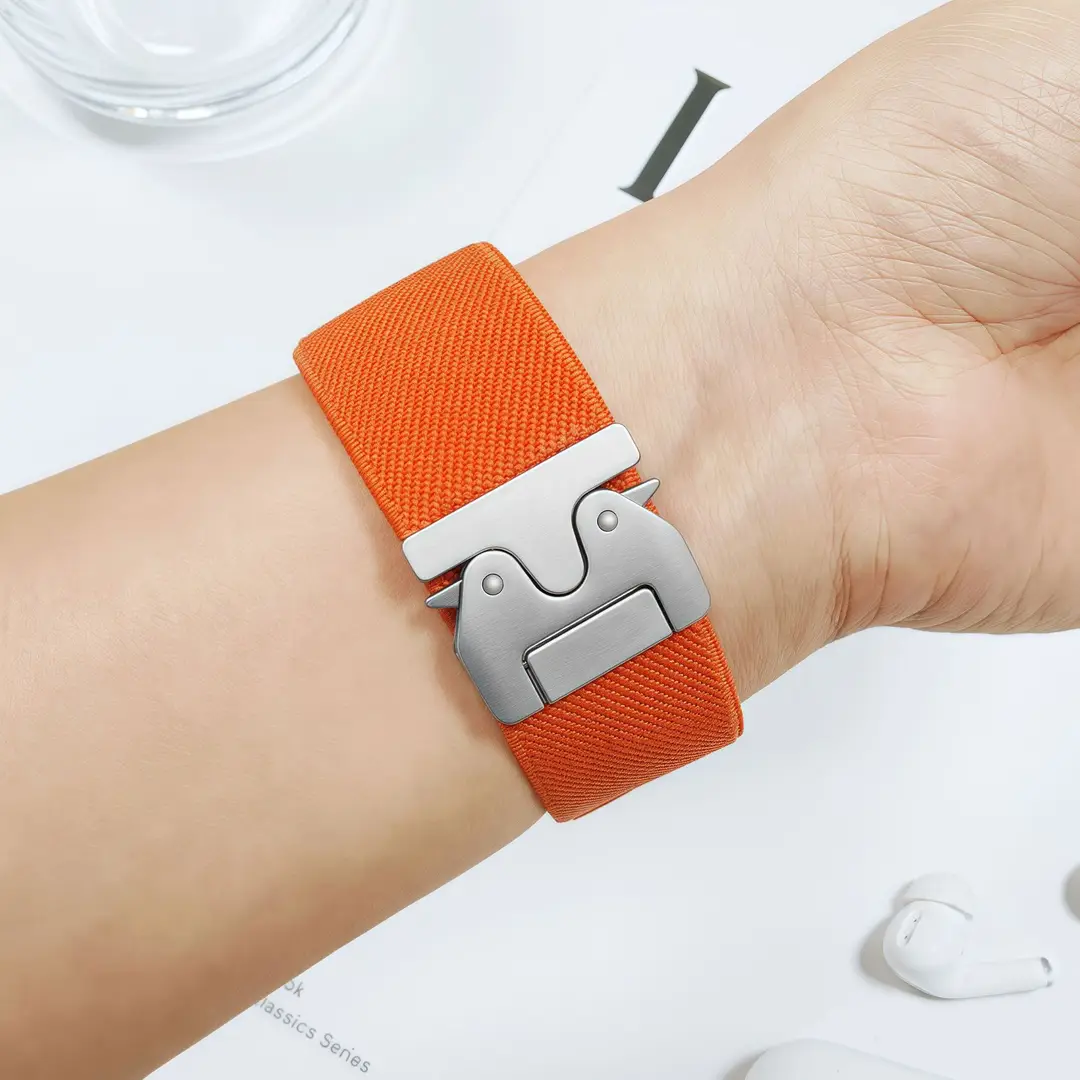 Suitable for Apple Watch Nylon Elastic Strap with Fashionable Parachute Buckle, Versatile and Practical — feature 6