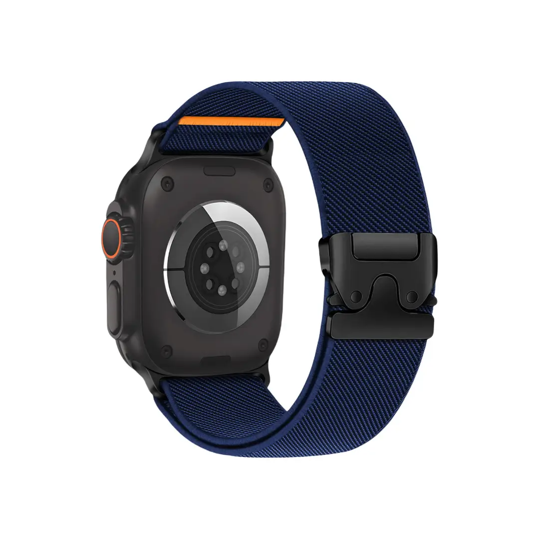 Suitable for Apple Watch Nylon Elastic Strap with Fashionable Parachute Buckle, Versatile and Practical