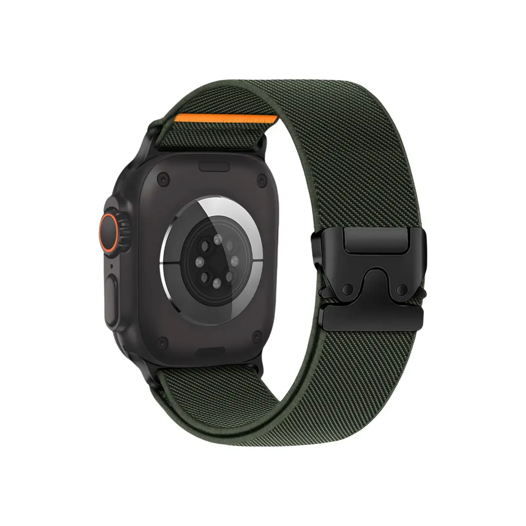 Suitable for Apple Watch Nylon Elastic Strap with Fashionable Parachute Buckle, Versatile and Practical