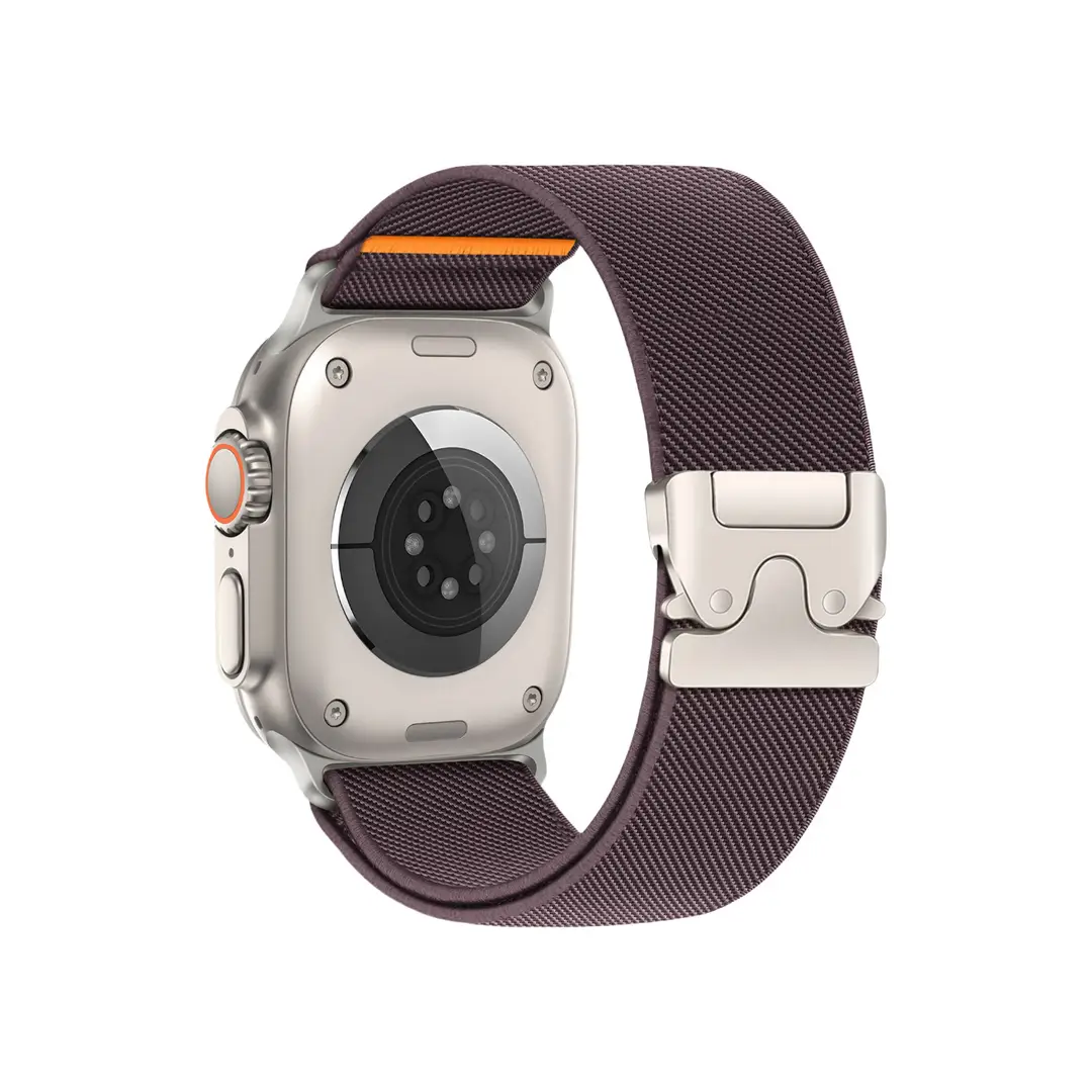 Suitable for Apple Watch Nylon Elastic Strap with Fashionable Parachute Buckle, Versatile and Practical