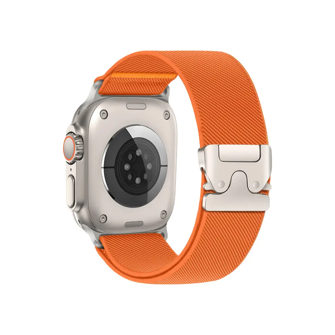 Suitable for Apple Watch Nylon Elastic Strap with Fashionable Parachute Buckle, Versatile and Practical
