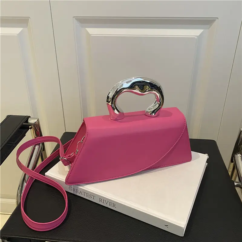 French Style Black Square Crossbody Bag for Women - Image 7