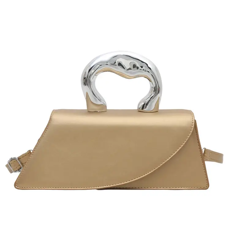 French Style Black Square Crossbody Bag for Women - Image 9
