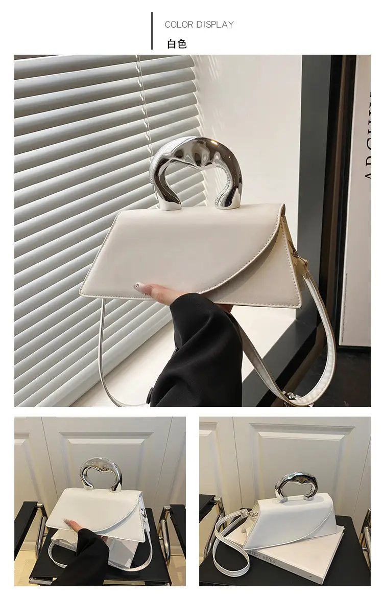 French Style Black Square Crossbody Bag for Women — feature 13