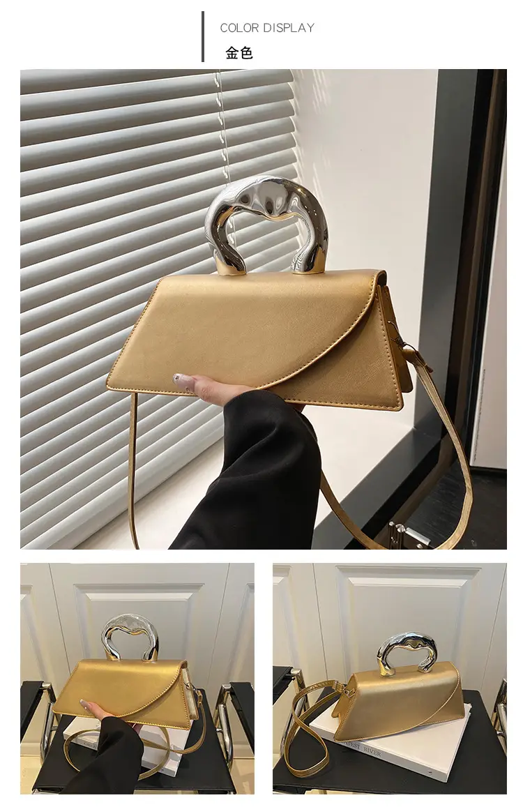 French Style Black Square Crossbody Bag for Women — feature 14