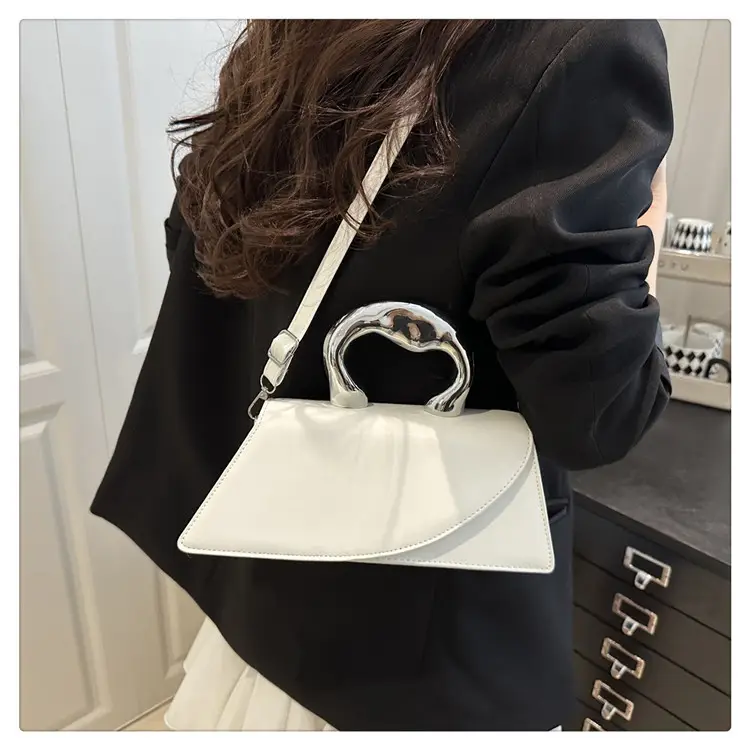 French Style Black Square Crossbody Bag for Women — feature 20