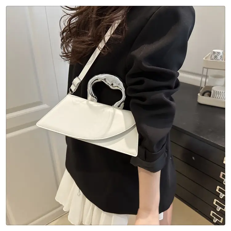 French Style Black Square Crossbody Bag for Women — feature 21