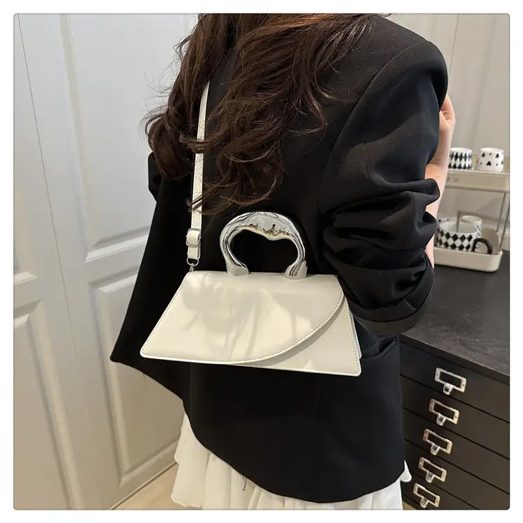 French Style Black Square Crossbody Bag for Women — feature 24